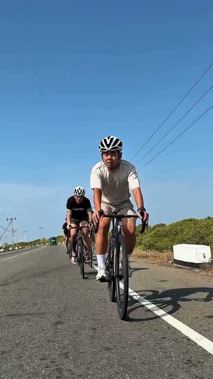 Road Cyclist on Open Tarmac